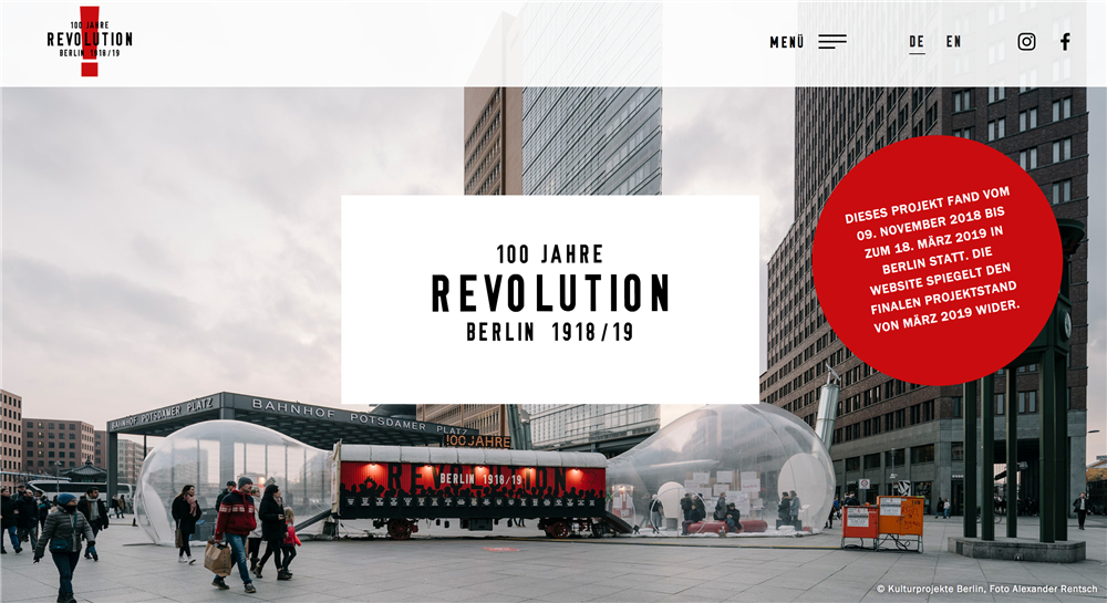 100 Jahre Revoltuion Berlin 1918-2018