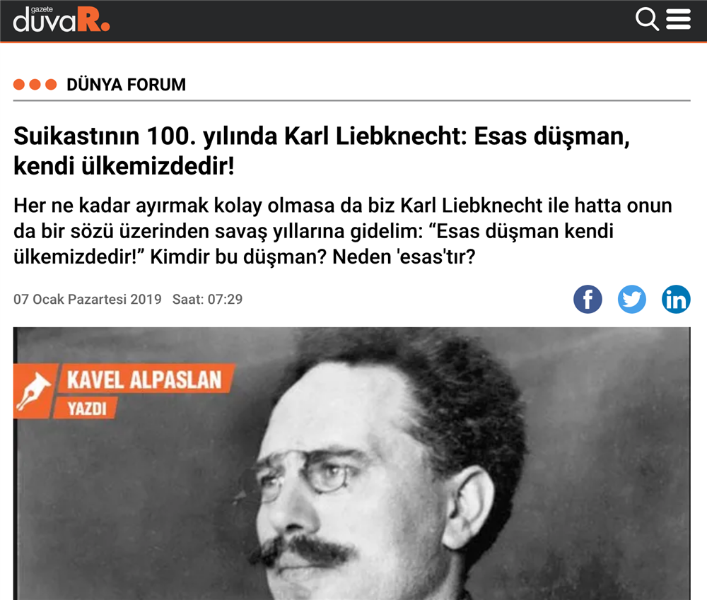 Liebknecht'in oldurulmasi 100. yili (Duvar)