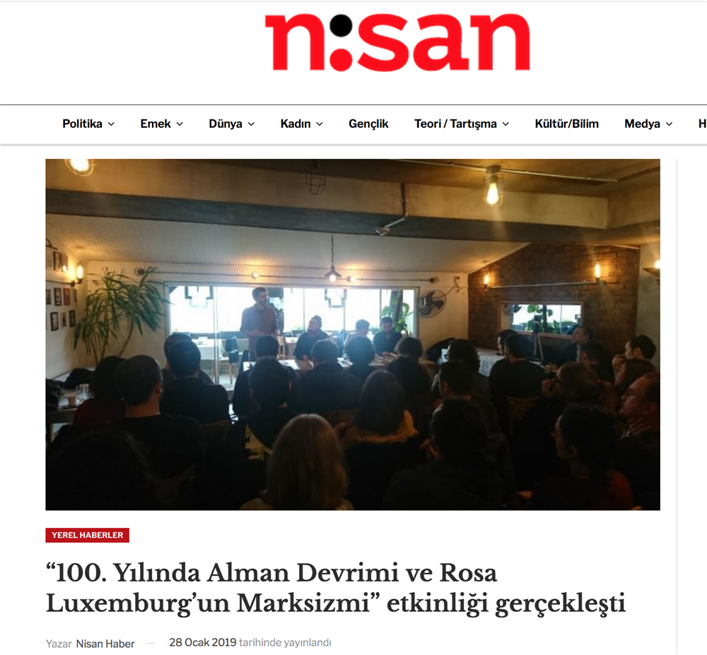 Alman Devriminin 100 Yıili Etkinligi (nisan)